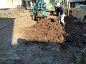 埼玉自然素材の家づくり杭工事